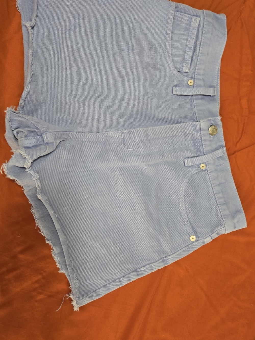 Madewell Lavender Cutoff Denim Shorts